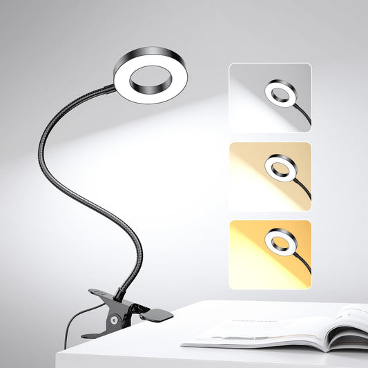 Clip-on LED Lamp – Eye Protection, Dimmable, for Home Office