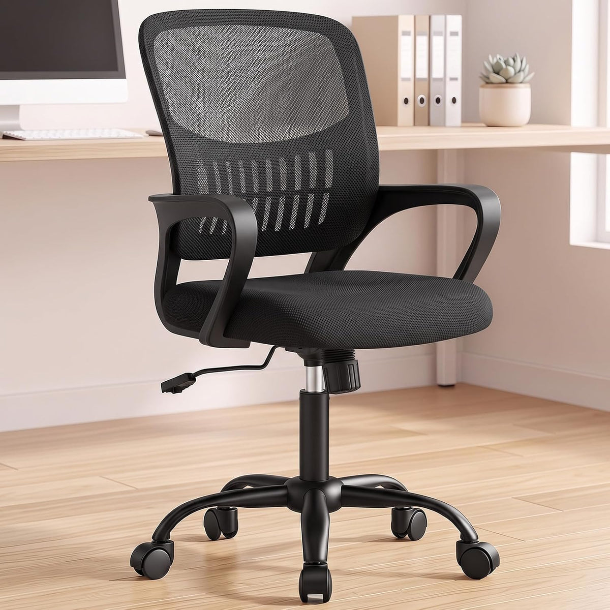 Mid-Back Executive Office Chair, Ergonomic with Armrest