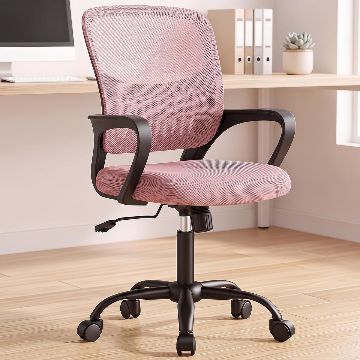 Mid-Back Executive Office Chair, Ergonomic with Armrest